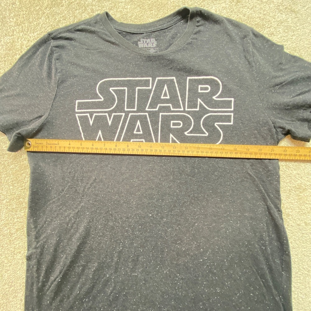 Star Wars Shirt Womens 2X Gray Speckled Short Sleeve Crew Neck Graphic Tee - Picture 3 of 7